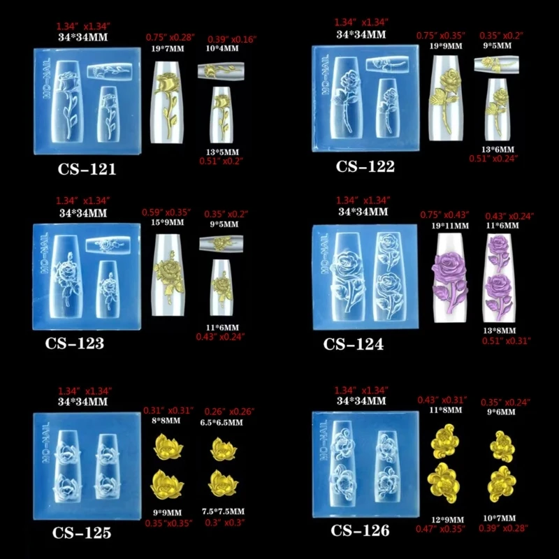 

3D форма для ногтей с тиснением в виде бабочки, силиконовая декоративная форма из смолы с цветами