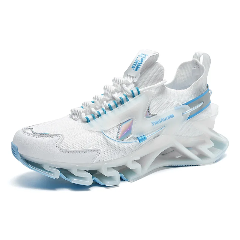 

Men's Sneakers Teen Student Running Shoes Mesh Plus Size Casual Basketball Shoes Anti-Odor Breathable 4A