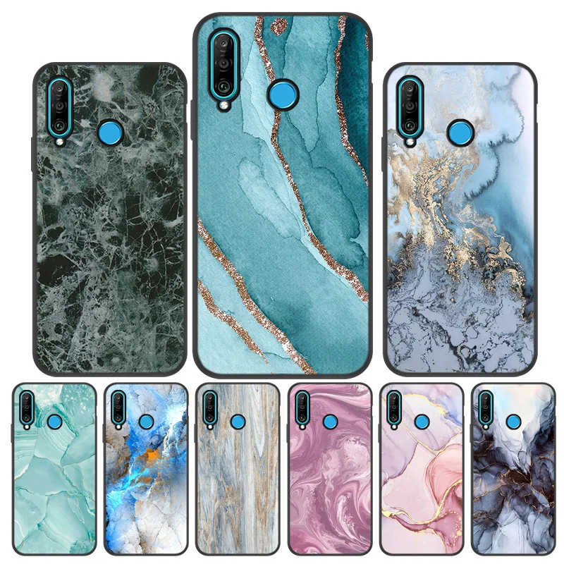 

Luxury Marble Texture Phone Case For Huawei Mate 20 Lite Case for Huawei Honor X10 V10 V20 V30 Pro Note 10 Mate 40 Pro Lite Capa