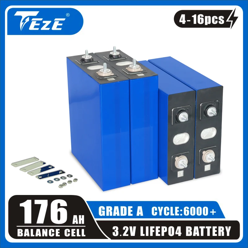 

Аккумулятор TEZE 3,2 А · ч, 100% в, 6000 А · ч, циклов, 12 В, 24 В, 48 В