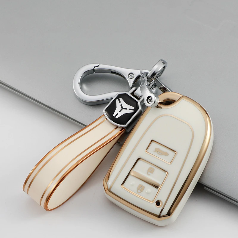 

Новый ТПУ чехол для ключей, для Toyota Yaris L X Vios Hiace, брелок с 3 кнопками, защитный декоративный чехол для пульта дистанционного управления, автомобильные аксессуары