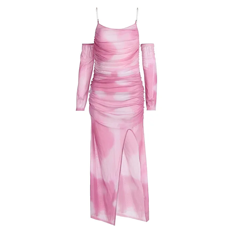 2024 новое зимнее женское платье милое пряное уникальное с глубоким вырезом и