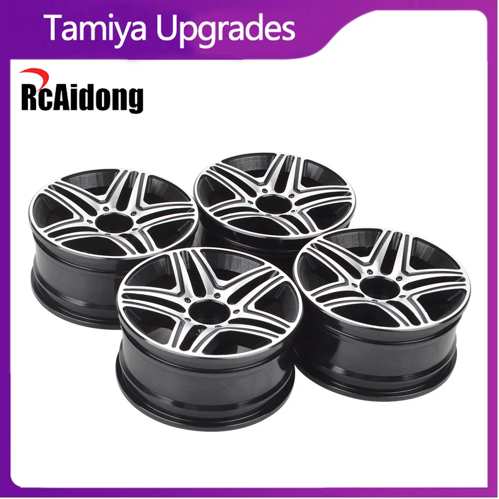 1/10 RC Racing Car Upgrade Metal Wheels Rims for HSP HPI Redcat Kyosho Tamiya TT-02 1:10 scale RC Drift Car Parts Accessories