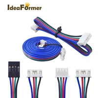 10pcs stepper motor cables 6pin ph2 0 4pin 4 lead extension cord with white xh2 54 or black dupont terminal for 3d printer parts