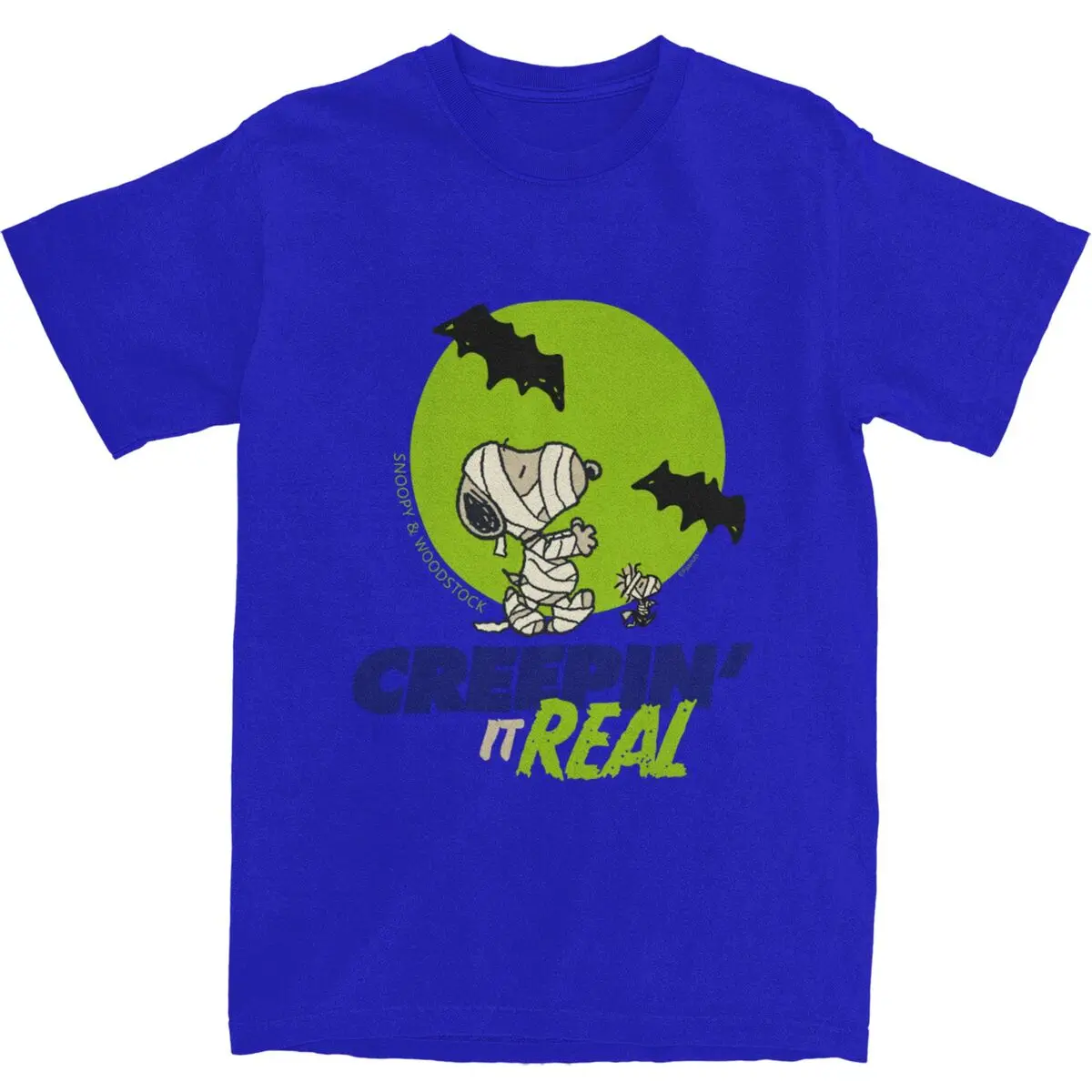 Мужская футболка Snoopy &amp Woodstock Creepin летние футболки в стиле Харадзюку потрясающий