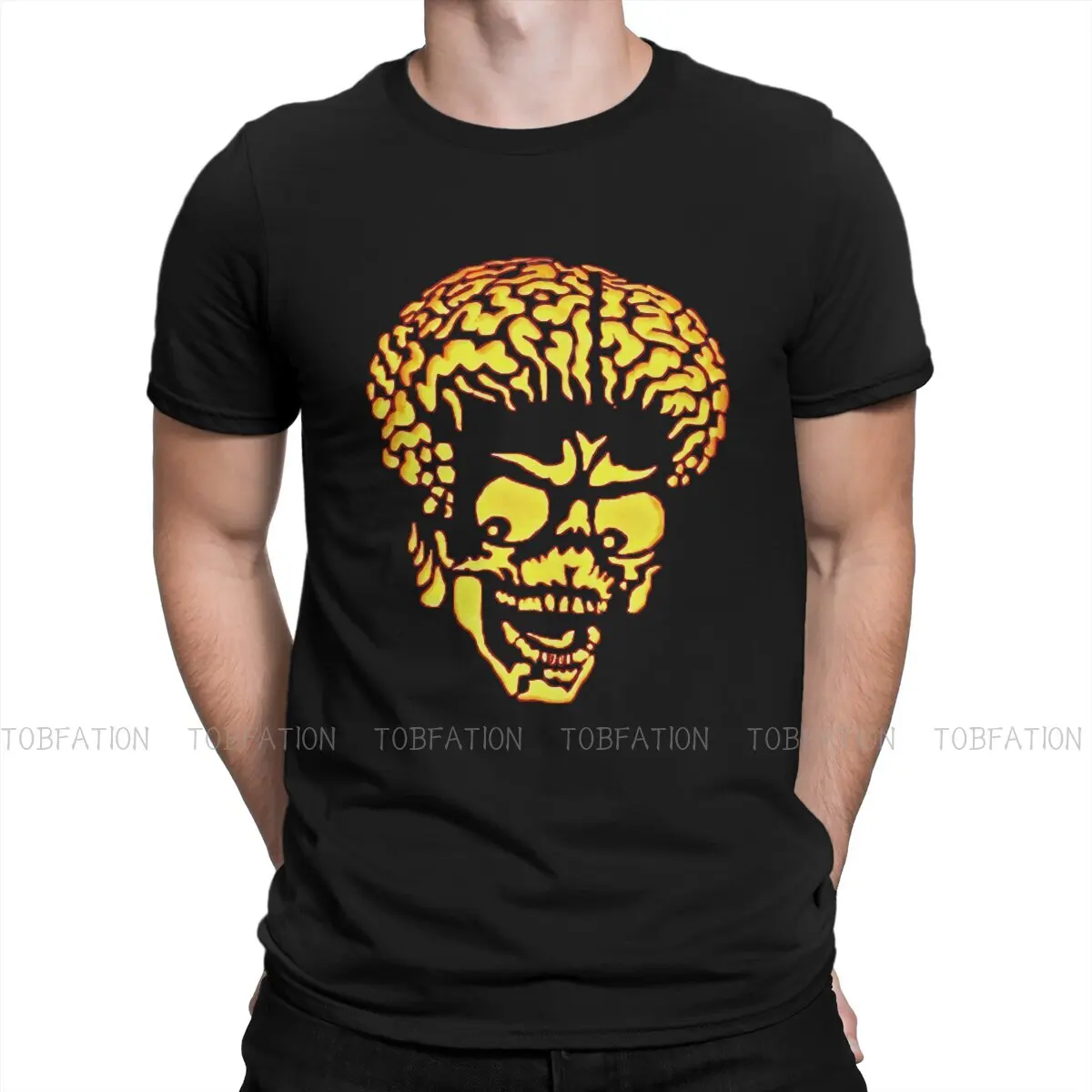 

Martians Face Aliens Classic Hipster TShirts Mars Attacks Martian Girl Film Men Style Pure Cotton Streetwear T Shirt Round Neck