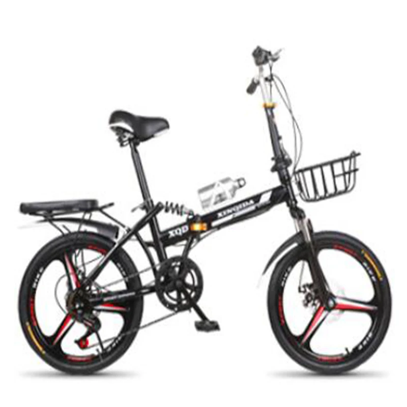 Велосипед складной для взрослых и студентов двойной демпфер с переменной