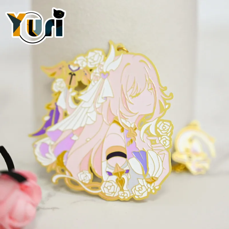 

Yuri игра Honkai Impact 3 Elysia полые металлические закладки милый аниме косплей реквизит C MT