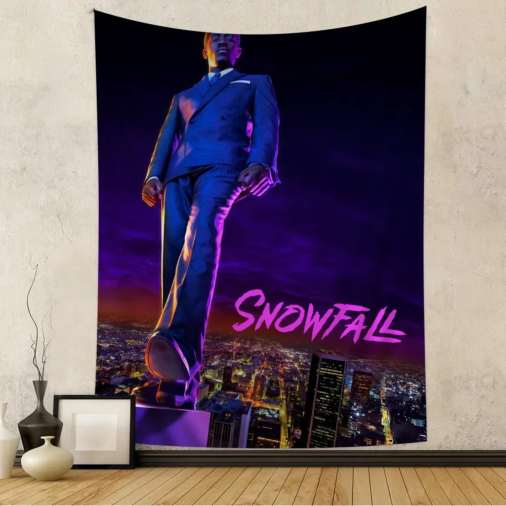 Настенный гобелен в виде снегопада для ТВ-сериала художественная научная