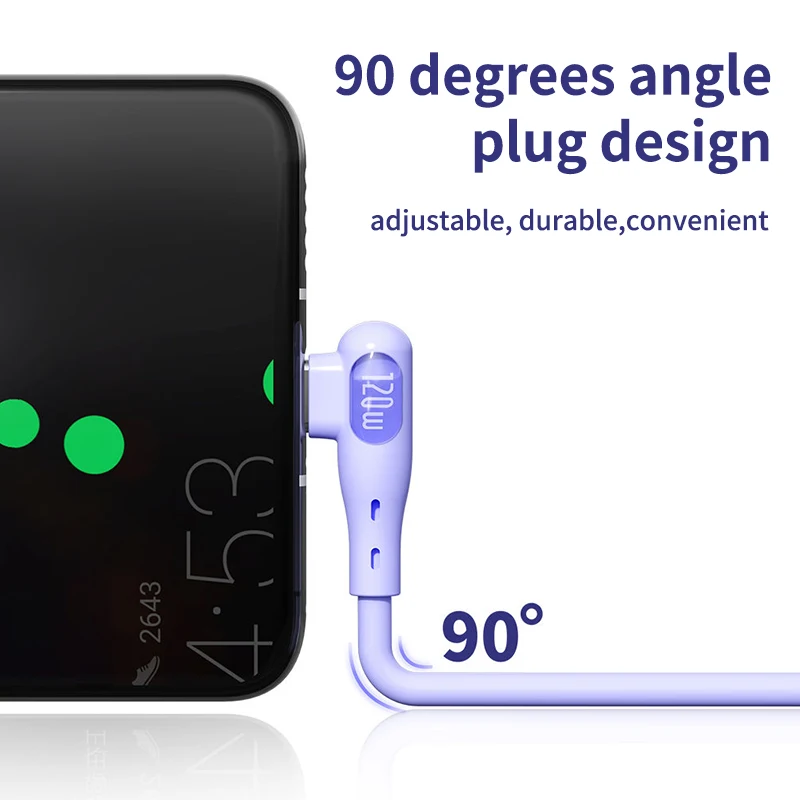 CAFELE игровой кабель для мобильного телефона в локте iPhone 15 быстрая зарядка 6А 120Вт