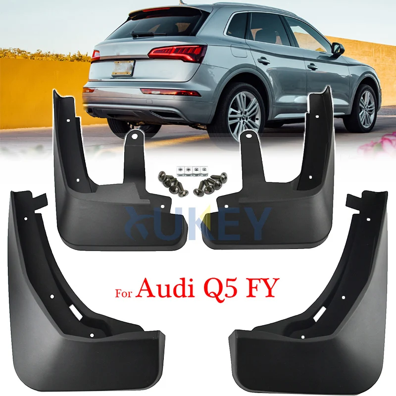 

OE Styled Molded Car Mud Flaps For Audi Q5 FY 2018 2019 Mudflaps Splash Guards Mud Flap Mudguards Accessories Car Styling