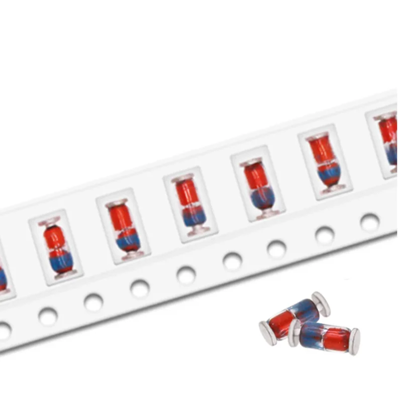 100 шт., 0,5 Вт SMD диоды для установки стабилитра, 16 В, 9,1 В, ZMM18V, ZMM20V, ZMM22V, ZMM24V, ZMM27V, 30 В, 33 в, 36 В, 39 в, 43 в, 47 в, в, 10 в, 11 в, 12 В, 13 в