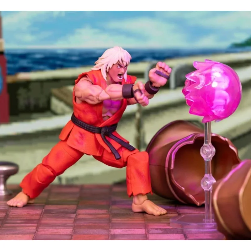 Фото В наличии Jada Toys Street Fighter II The Final Challengers Violent Ken Special Deluxe 15 см фигурка оригинальная модель игрушка в подарок №5