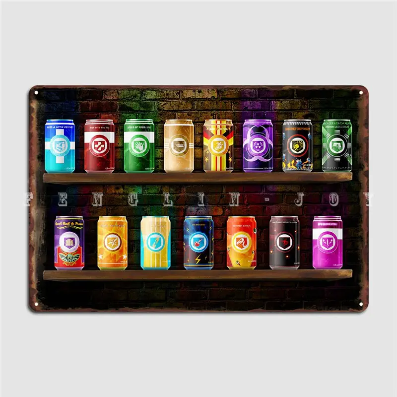 

Zombie Perks Cans Metal Plaque Poster Mural Painting Classic Club Bar Cinema Garage Tin sign Posters