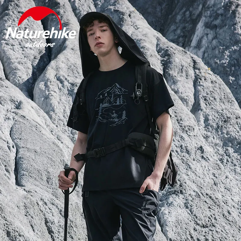Naturehike мужские футболки для пешего туризма альпинизма кемпинга быстросохнущая