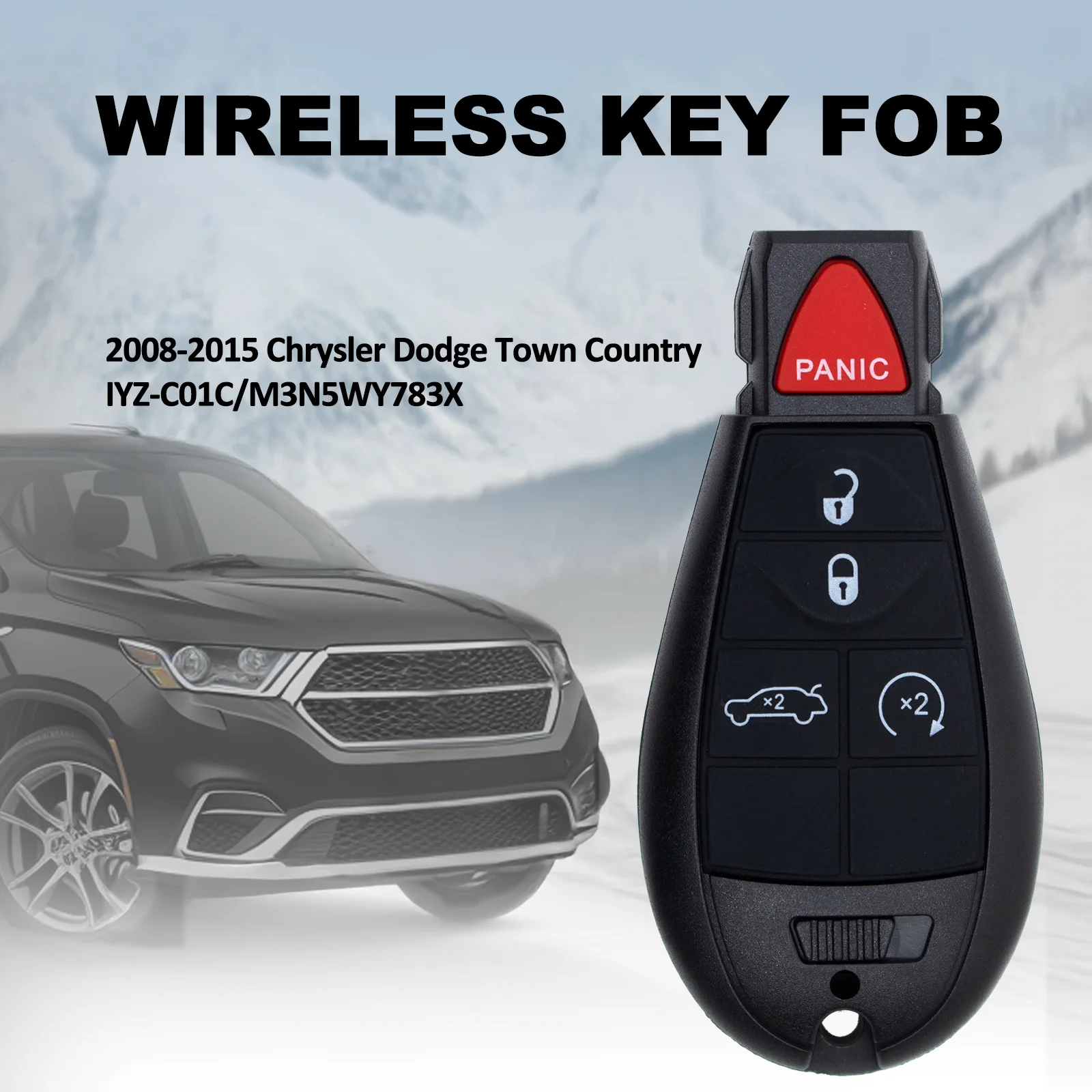 IYZ-C01C M3N5WY783X для Chrysler Dodge Jeep все модели 5-кнопочный брелок без ключа автомобильный