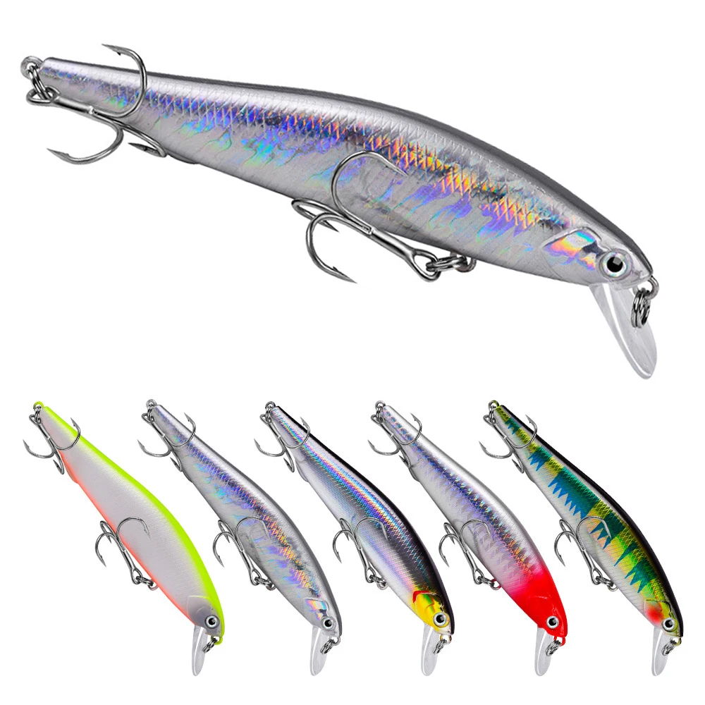 

1PCS Laser Isca 6-11cm 5-14.5g Sinking Fishing Lures Artificial Minnow Baits Trolling Wobblers Pike Crankbaits Pesca