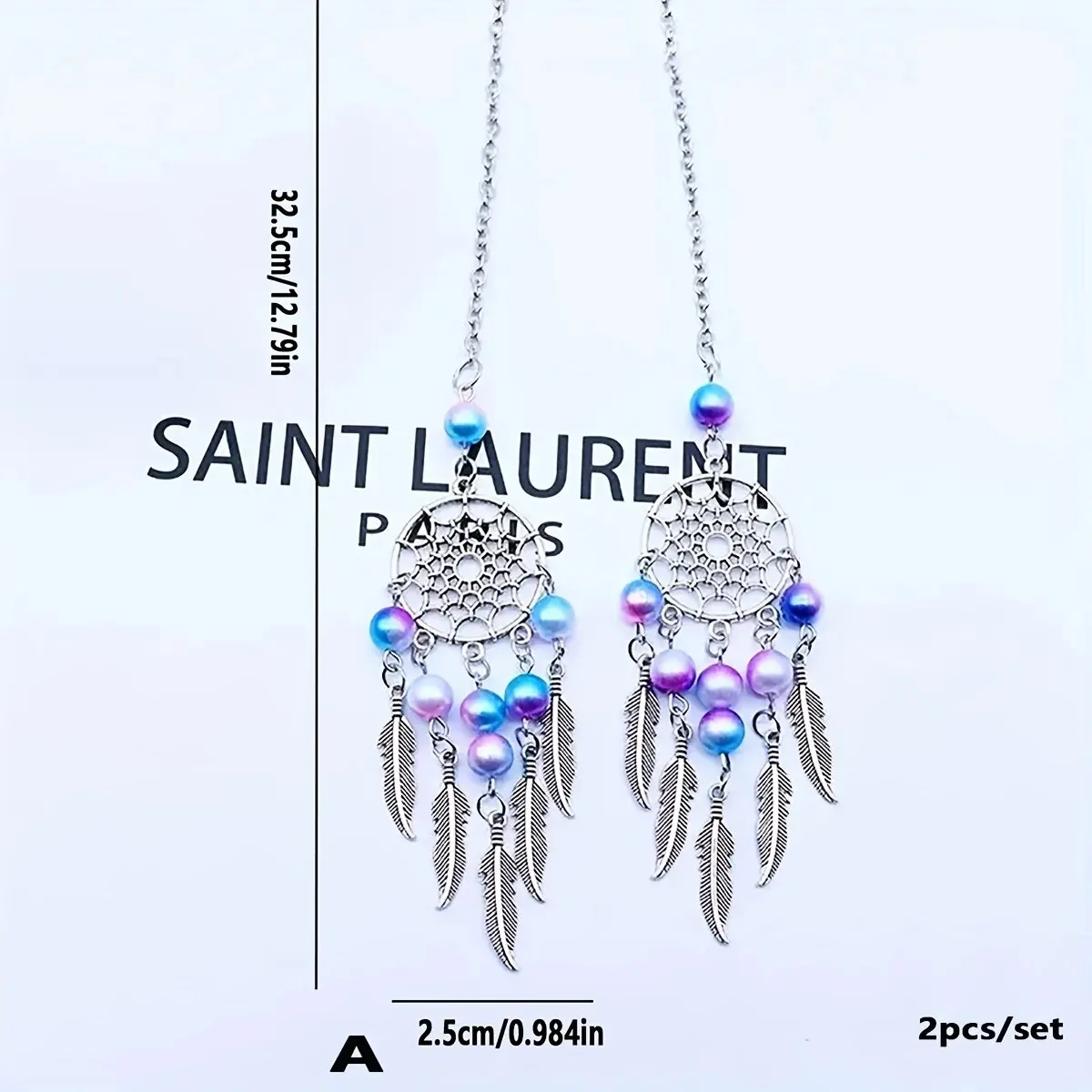 2 шт. Набор Ловец снов луна бисер колокольчики Подвесные Украшения для украшения