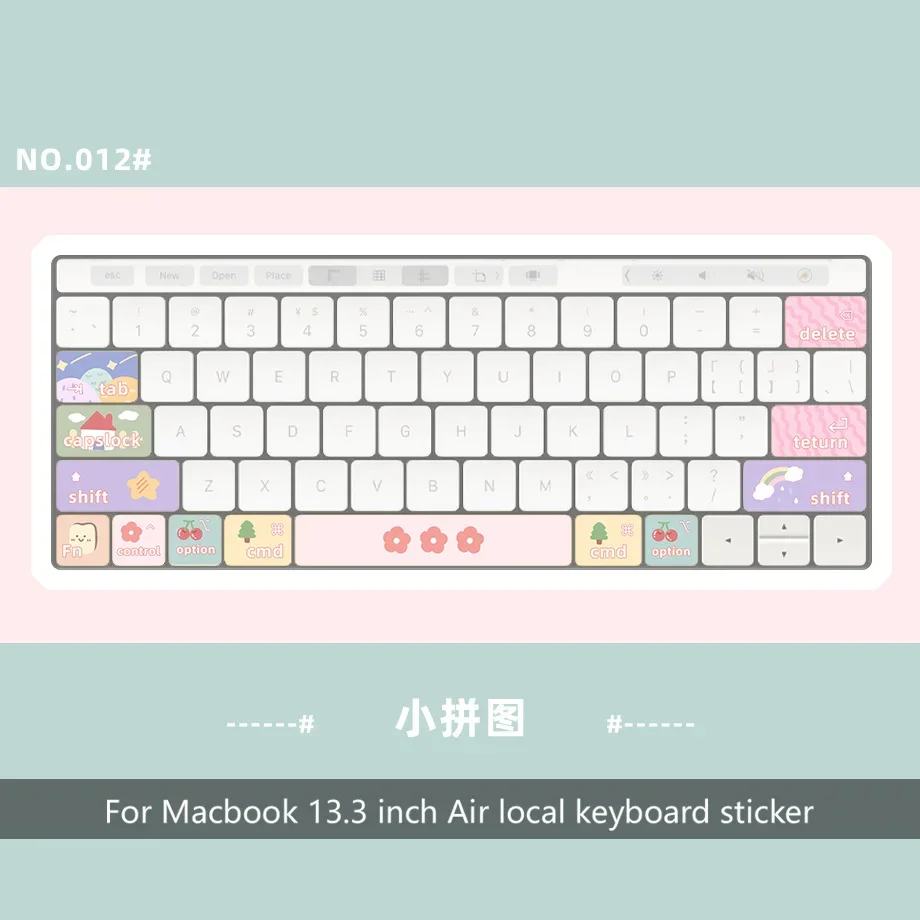 

Laptop Accessories Durable Keyboard Covers for MacBook 13.3 Air/Pro with Stylish Personalized Stickers