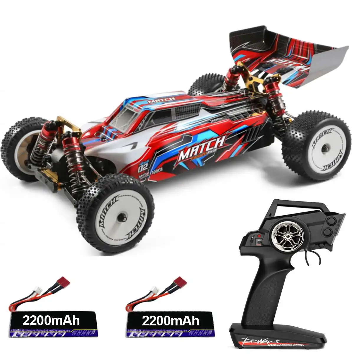 

1:12 Remote Control Car 2.4GHz All-Terrain 45Km/h Off-Road RC Car Monster Truck Toy with Battery for Boys Kid Christmas Gift