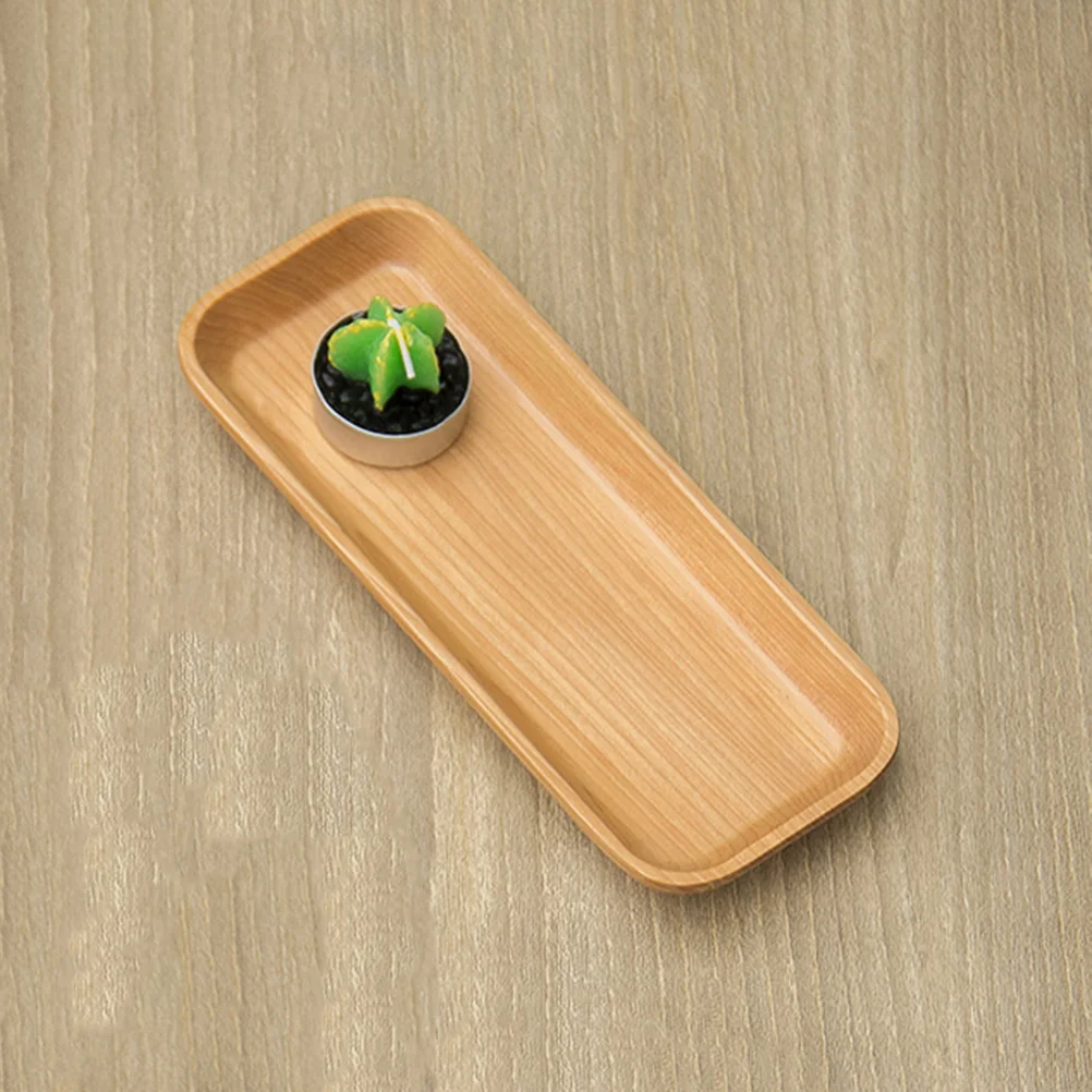 

Sushi Plate Serving Platters Japanese Wood Sushi Dish Sauce Plates Trays for Appetizer Snack Dinner Entertaining Guests