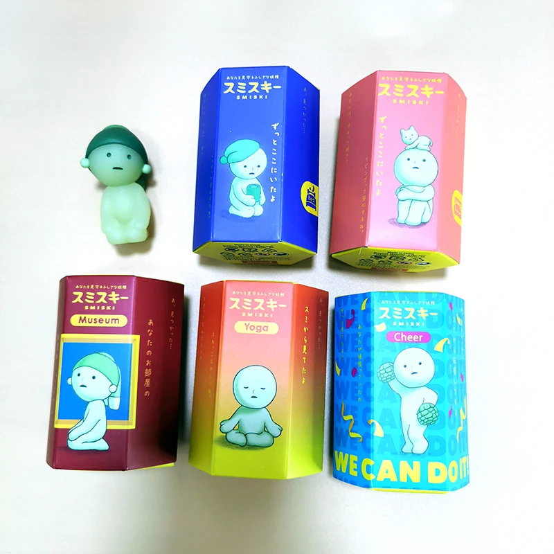 

SMISKI Multiple Series Noctilucent Green Doll Blind Mystery Box Action Figures Decoration Desktop Model Toy For Surprise Gift
