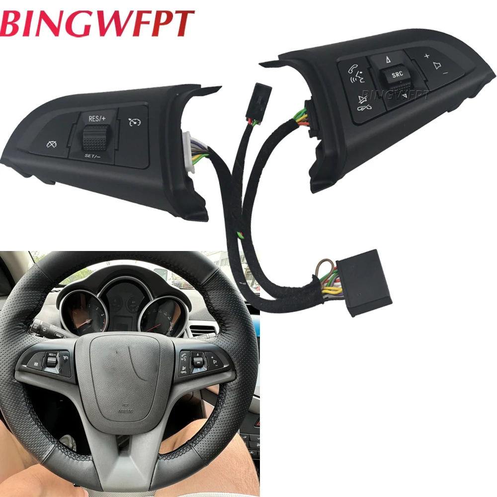 Фото Для Chevrolet Cruze 2009-2014 новая кнопка на руле, автомобильный переключатель круиз-контроля с подсветкой 96892140 96892135   Автозапчасти №3