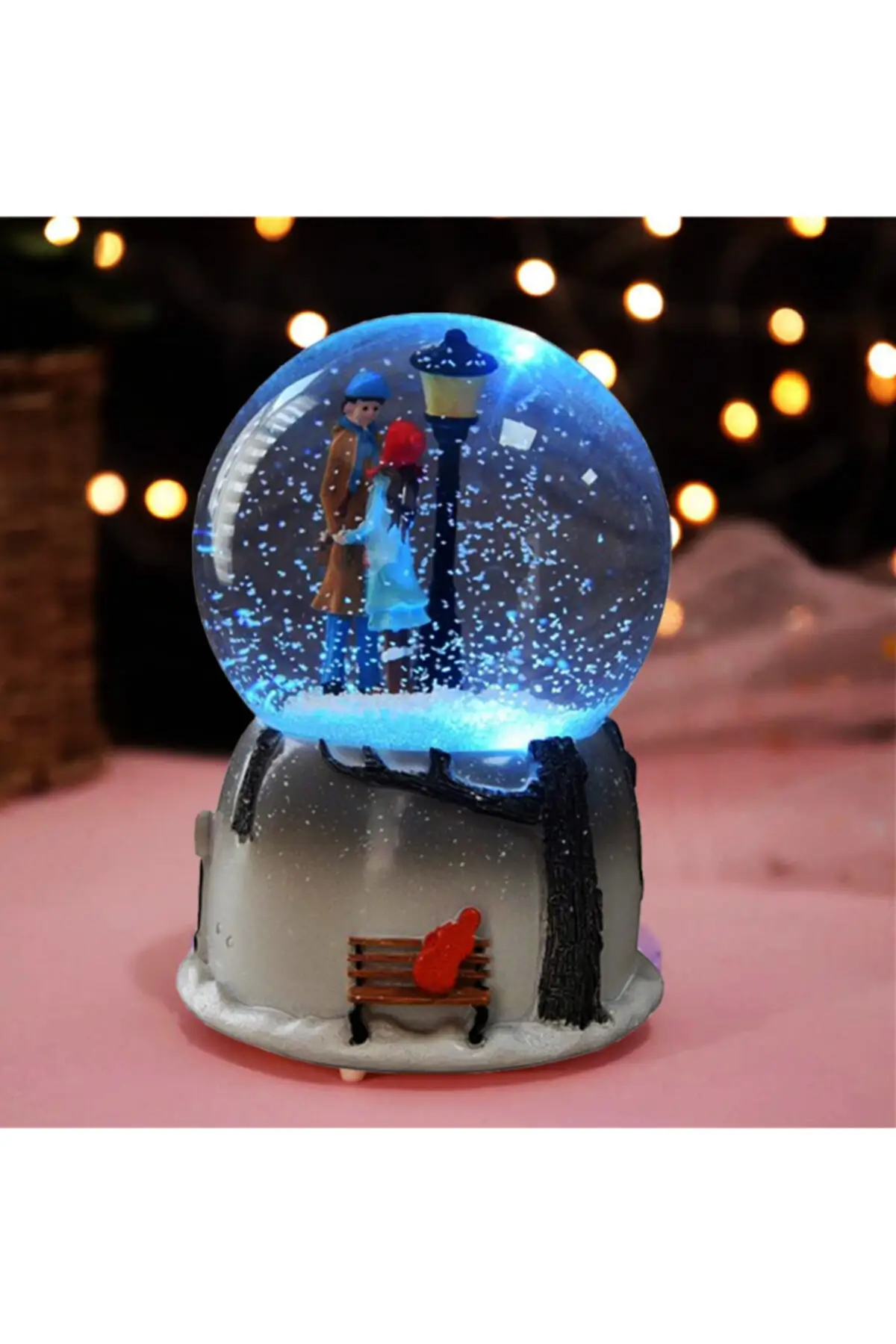 Милая Ночная подсветка на заказ светящийся снег декоративное украшение посуда