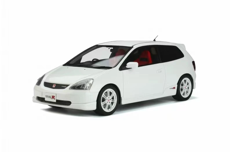 

Металлическая статическая модель автомобиля Otto 1:18 Honda Civic Type R EP3, белая JDM Ограниченная серия, игрушка в подарок