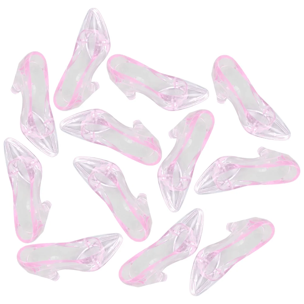 

Plastic Slipper Shoe Decor Little Cutie Baby Shower Crystal Ornament Mini Office Desk