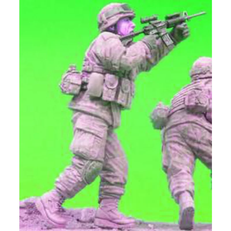 

1/35 Scale Die-cast Resin White Model US Army Afghanistan War Need To Manually Color The Model Free Shipping