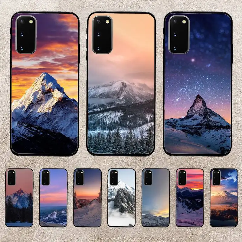 

Sunset Snow Mountain Phone Case For Huawei Honor 10Lite 10i 20 8x 10 Funda 9lite 9xpro Back Coque