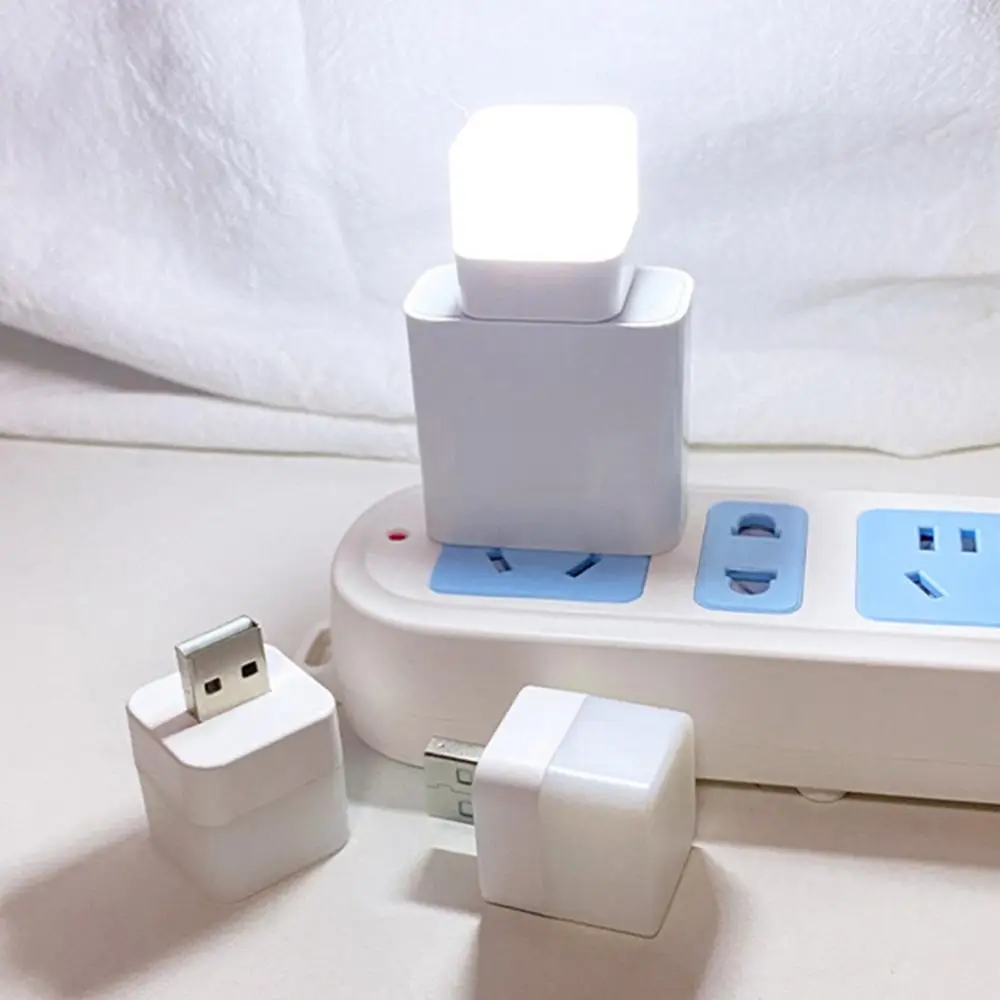 

Светодиодный ночник с USB-разъемом, маленький светильник для чтения с функцией внешнего аккумулятора и гибкой защитой глаз, Круглый Настольн...