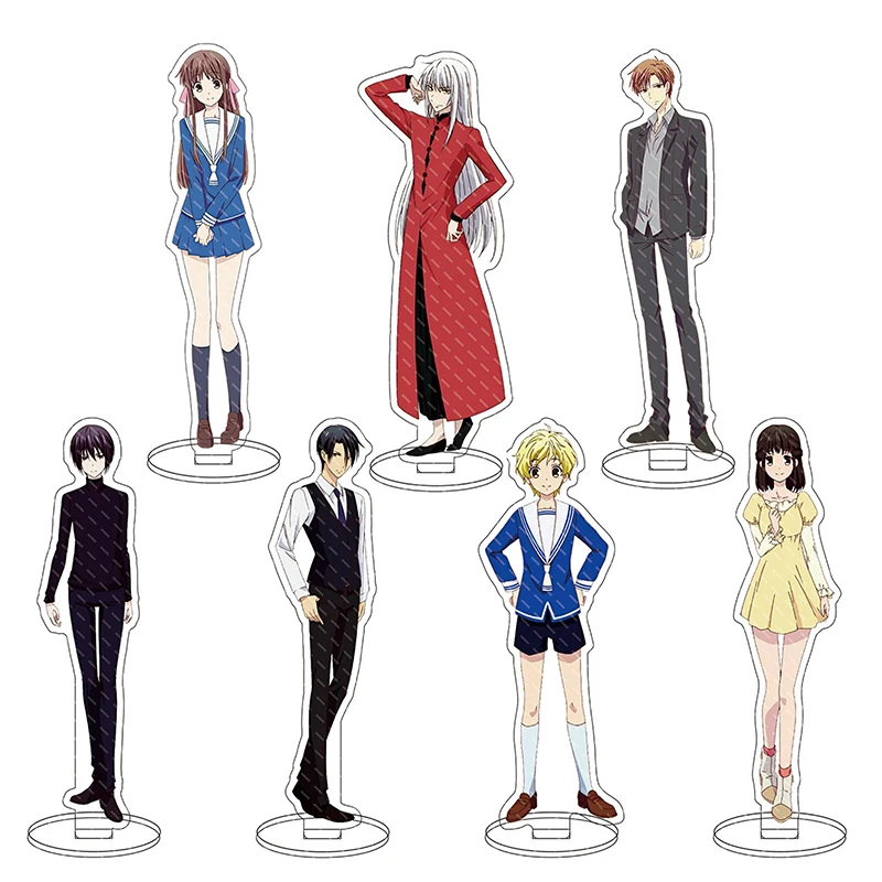 

16cm Fruits Basket Cute Double Sided Acrylic Stands Figure Model Honda Tohru Souma Kyo Anime Cartoon Desk Decor Collection Gift