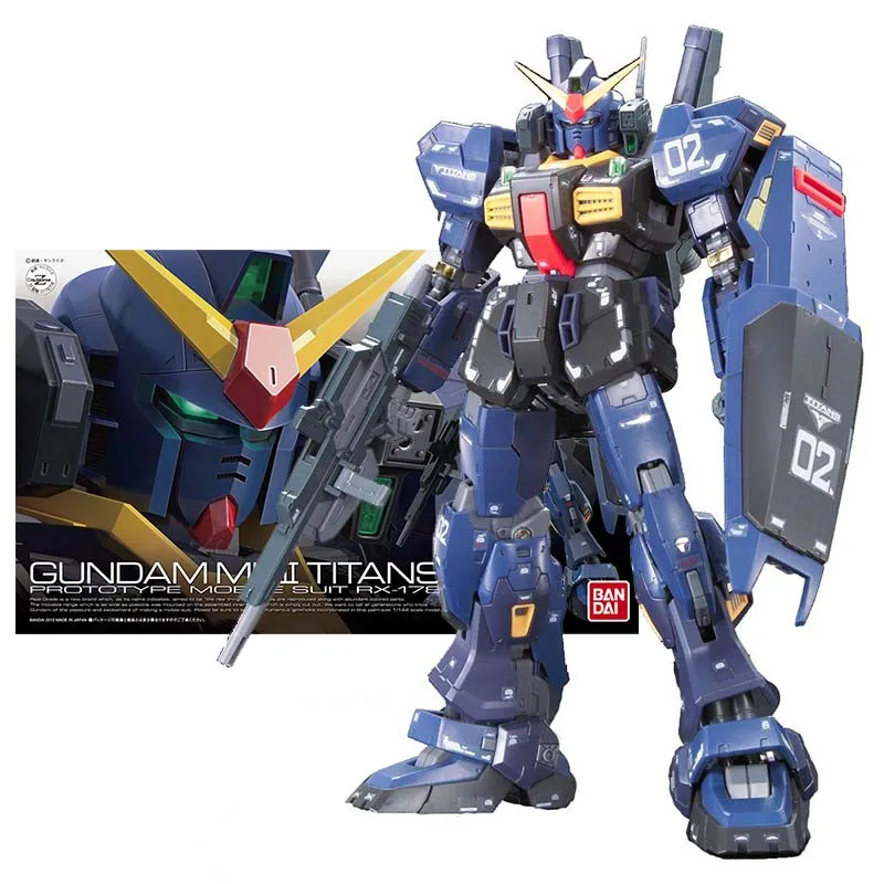 

Bandai Original Gundam Model Kit Anime Figure RG 1/144 RX-178 MK 2 Titans Collection Gunpla Anime Action Figure Toys For Boys