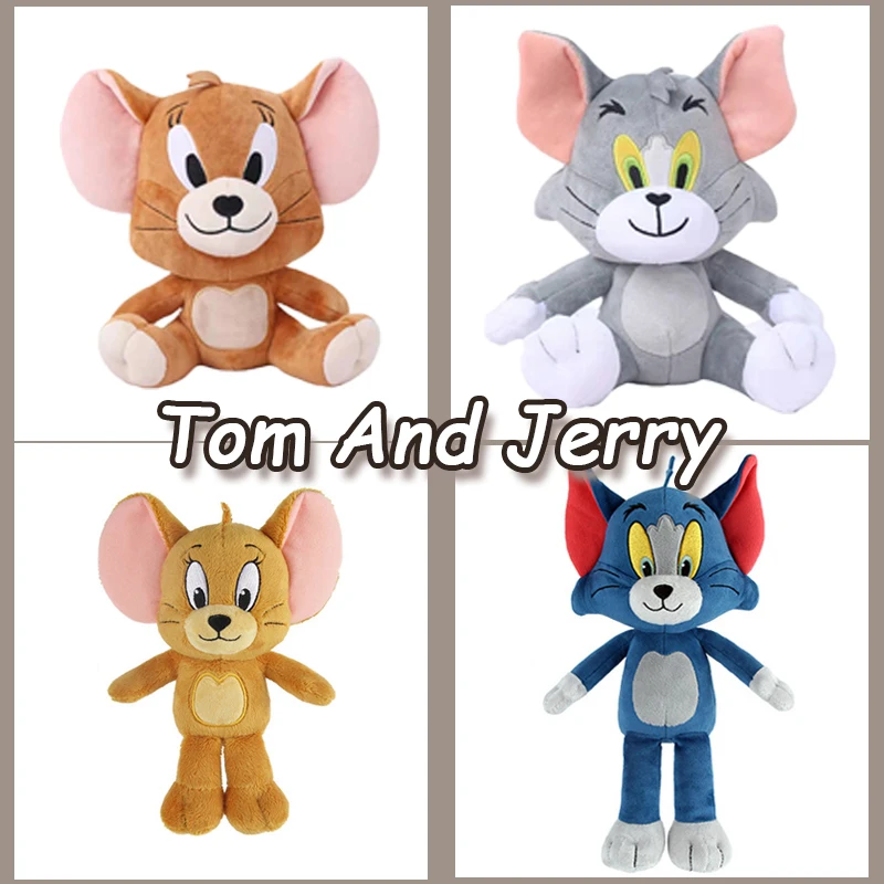 

Плюшевые игрушки из аниме Том и Джерри, фигурки из мультфильма, кошка, мышь, милые плюшевые игрушки-животные, куклы, игрушки для детей, подарок, бесплатная доставка
