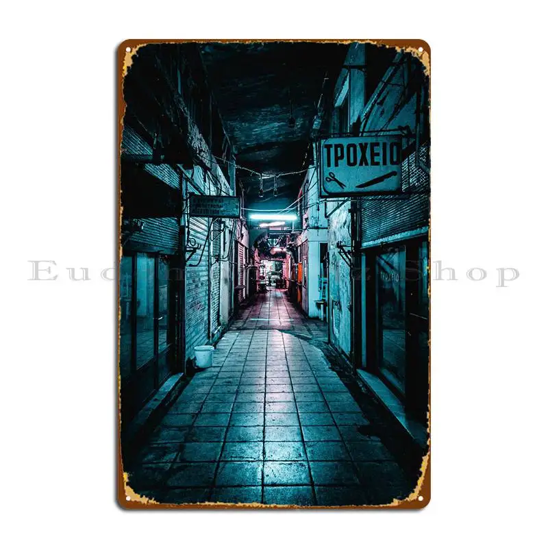 

Backstreet металлический знак переулок, паб, гараж, стена, персонализированный кинотеатр, жестяной знак, постер