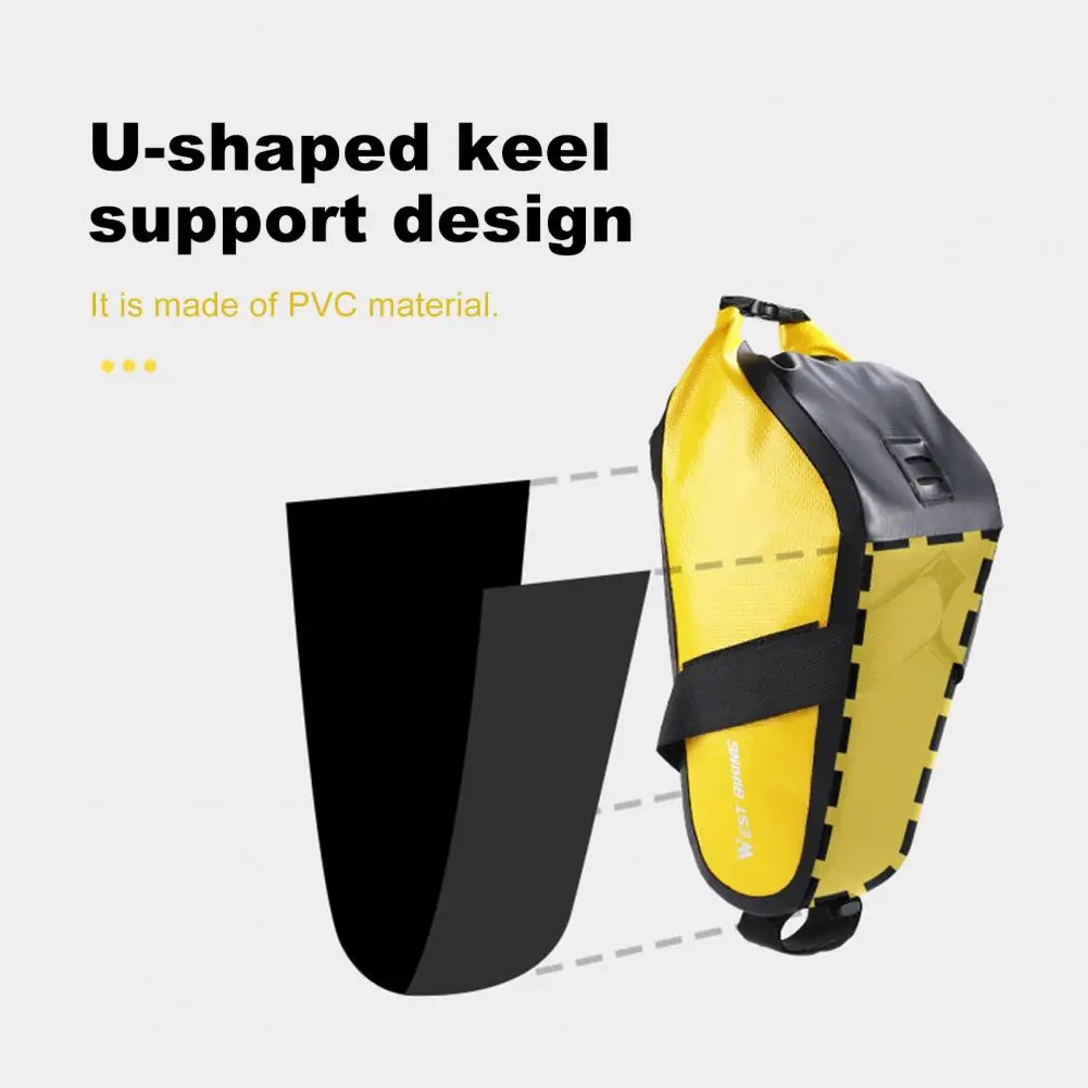 Сумка для велосипеда износостойкая легко устанавливаемая из ПВХ сумка горного