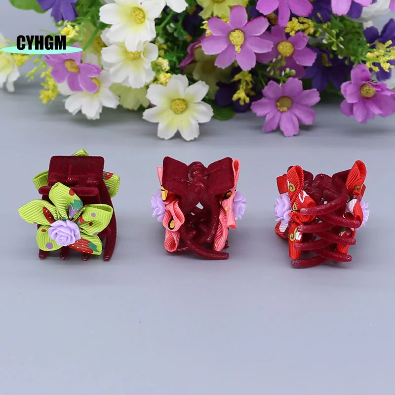 Оптовая продажа новые заколки для волос с лентой девочек шелковые милые женские