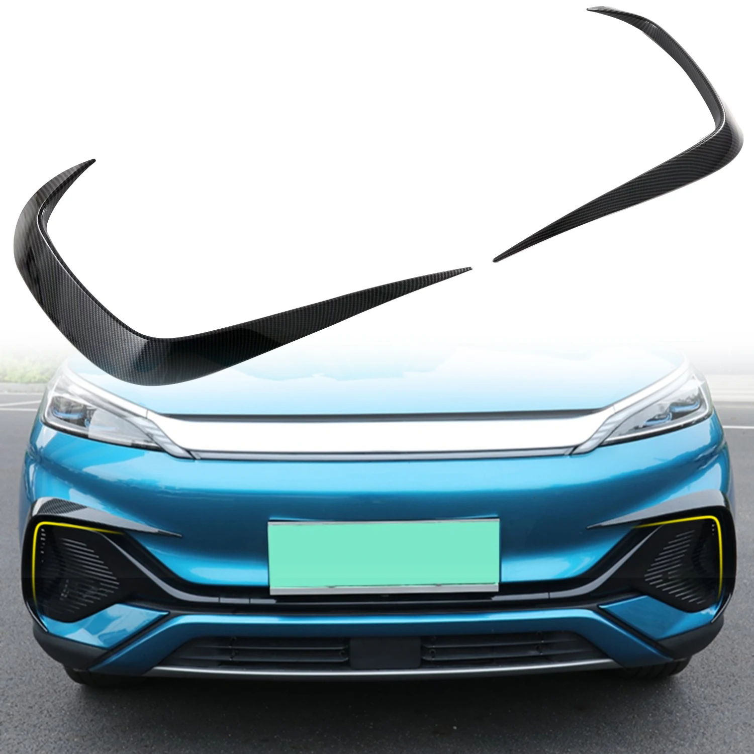 

2 шт., автомобильные аксессуары для переднего бампера BYD Atto 3 Yuan Plus 2022 2023