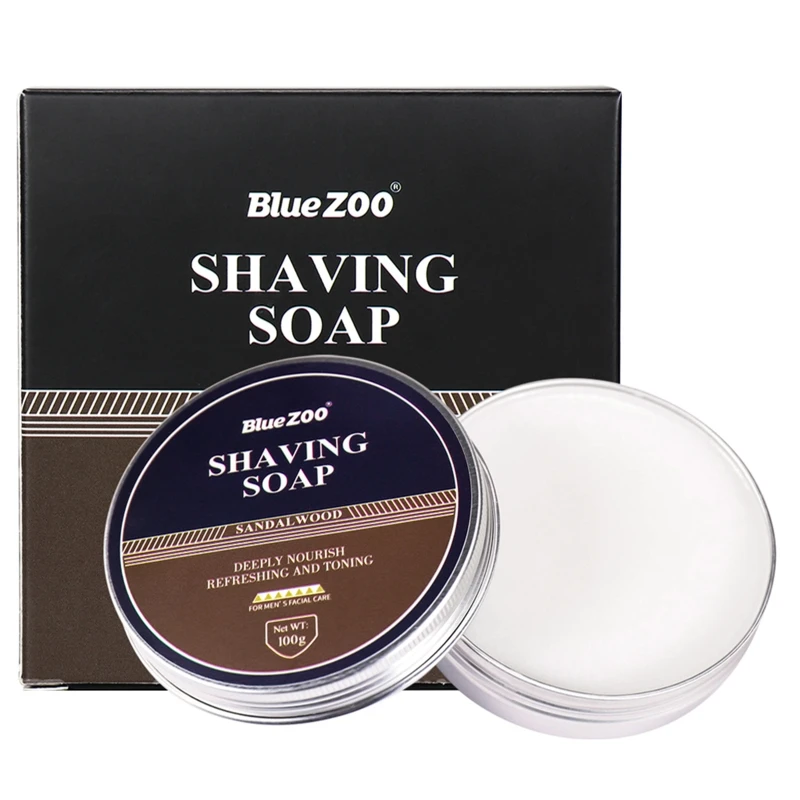 Профессиональный крем для бритья 100 г, мыло для бритья, вспенивающая увлажняющая бритва, глубокое очищение, стрижка для мужчин, уход за парикмахерской