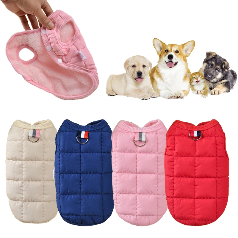 

Medium Pet Dog Winter Jacket Coat Warm Chihuahua For Costume Clothing French Cats Puppy Small Clothes Cotton Bulldog Dog Poodle
