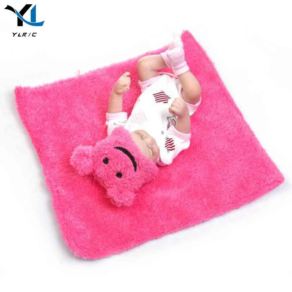 

28cm Reborn Doll Pretend Play Silicone Vinyl Mini Reborn Babies Appease Toys Adorable Reborn Baby Doll Partner Gift for Toddler