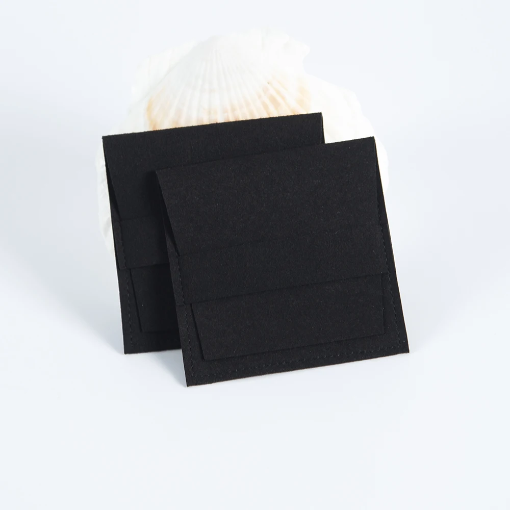 Black Microfiber Jewelry Gift Bags Christmas Wedding Candy Bag Party Decoration Small Business Jewelry Packaging Display Pouches