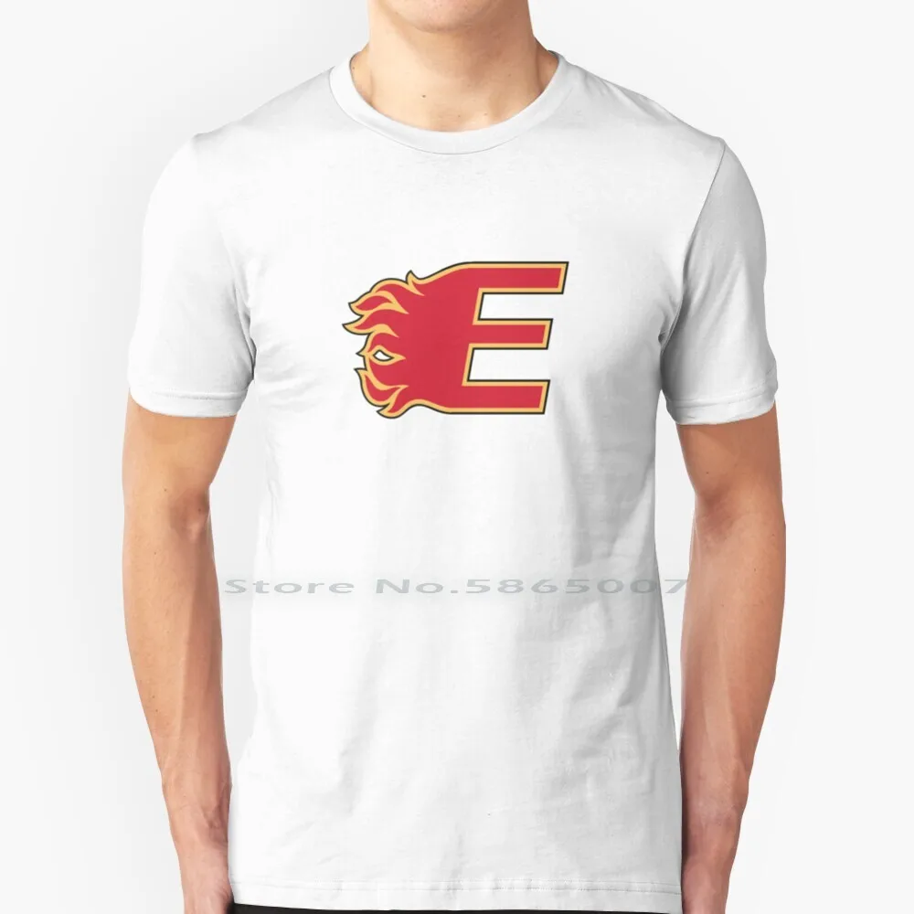 

Футболка с принтом эдмонтона и пламени, 100% хлопок, с логотипом Альберты, большой размер 6xl, модная футболка в подарок