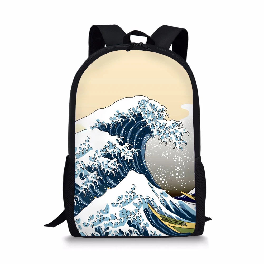 Art Painting Work Element Printing Pattern School Backpacks Personalized Kids Daypack New Design Rucksack for Teenager