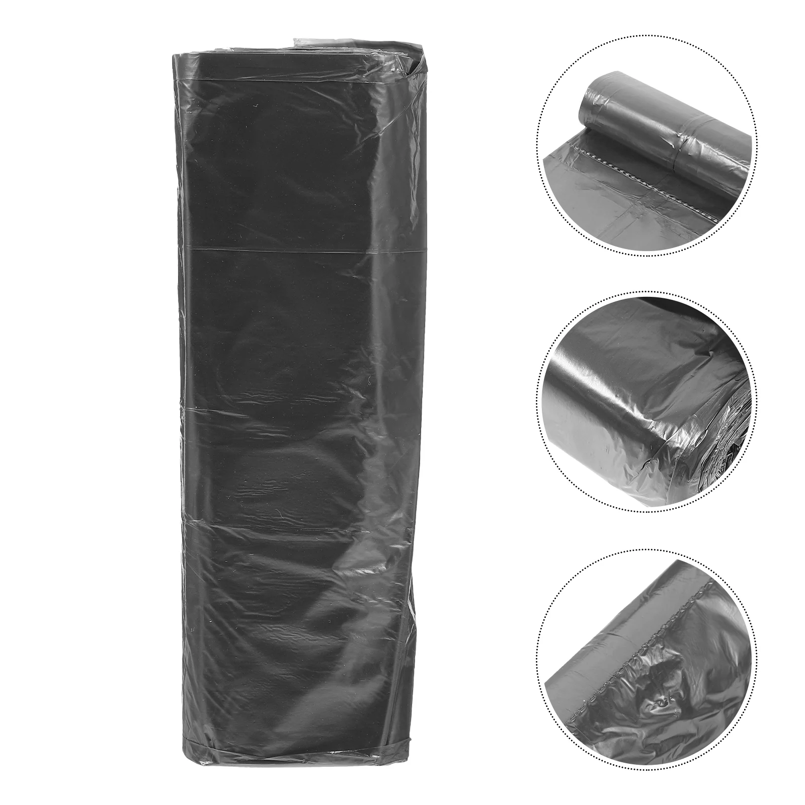 

5 Rolls Trash Bags Thick Garbage Bedroom Home Bathroom Silver Steel Disposable Kitchen
