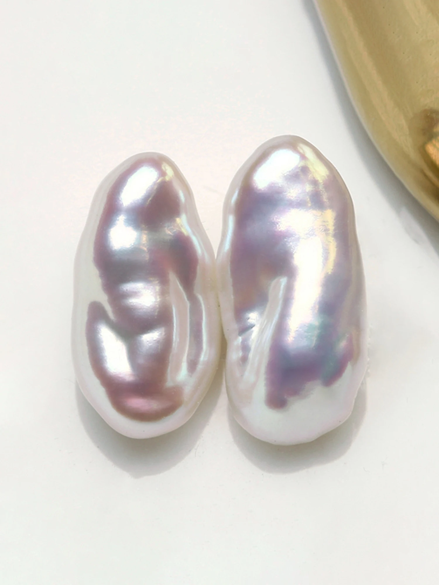 [5 мм Saiao White Keshi] Натуральная вода Бессердечный жемчуг Keshi Aurora Germ