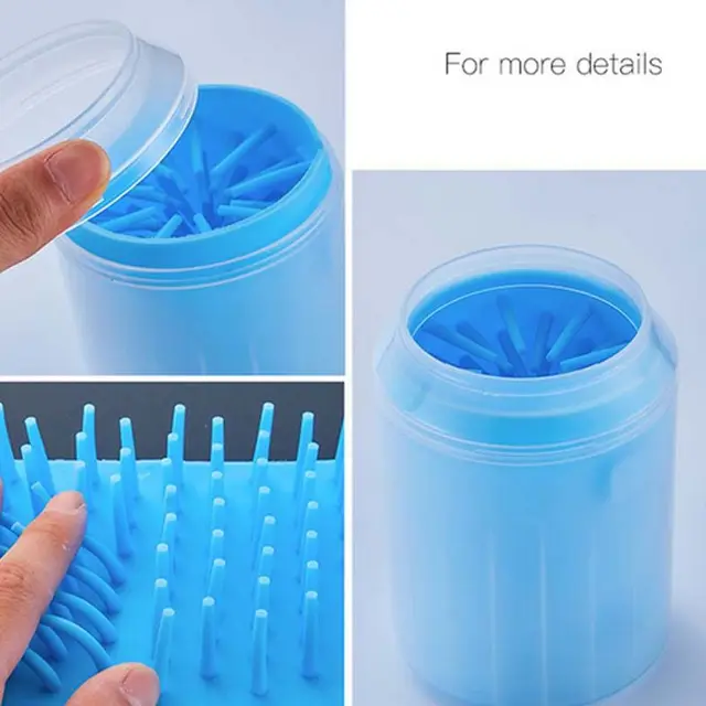 Dog Paw Cleaner Cup Soft Silicone Combs Portable Outdoor Pet towel Foot Washer Paw Clean Brush Quickly Wash Foot Cleaning Bucket 3