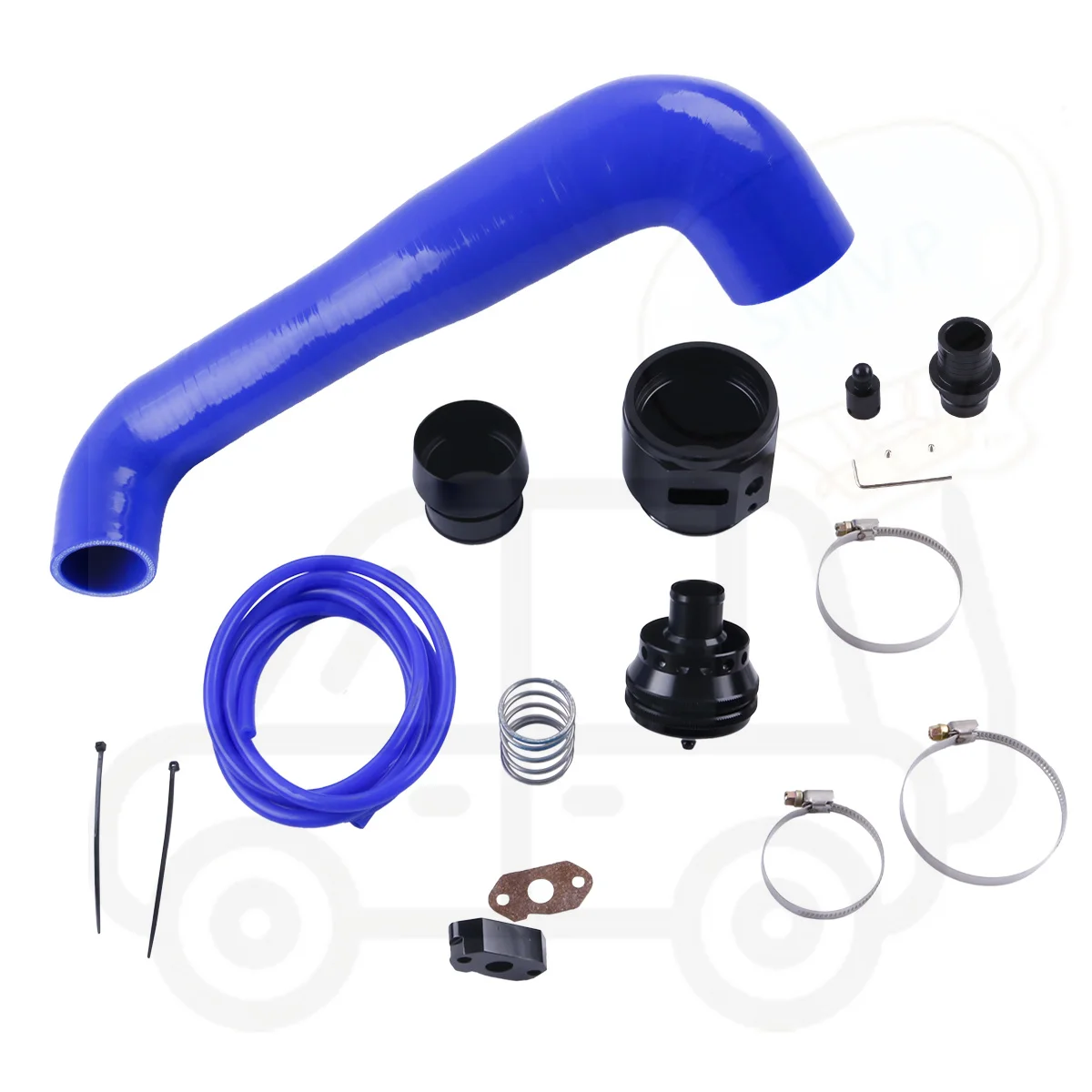 Клапан продувки сброса BOV силиконовый шланг трубка комплект воздуховода для